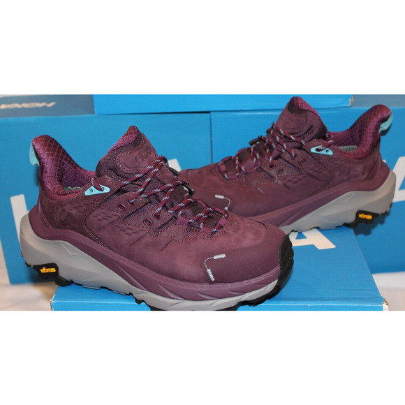 HOKA WOMEN'S KAHA 2 GORE TEX LOW GTS WATERPROOF HIKING SNEAKERS PURPLE 6.5 NEW - Picture 3 of 9